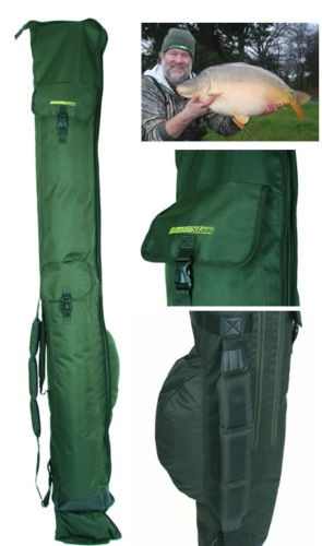 Carp Fishing 3 Rod Padded Des Taylor Rod Bag / Holdall