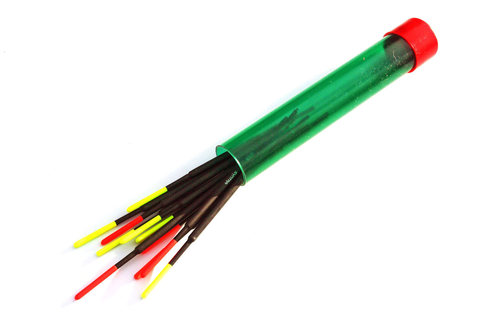 10 Assorted Peacock inserted wagglers in float tube 2BB & 3BB