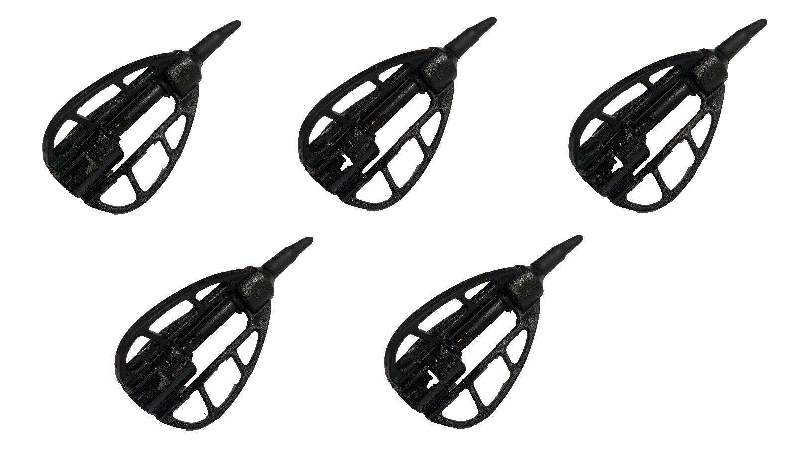 5 x Inline Method TRI Feeder - Carp Fishing Method Feeders 35Gra
