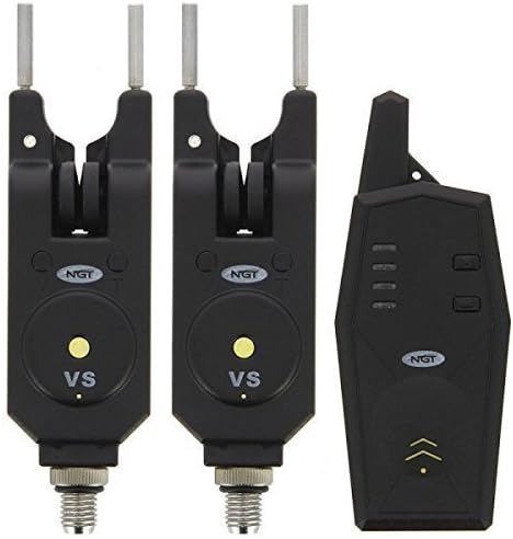 NGT Carp Fishing 2pc Wireless Alarm and Transmitter Set with 200