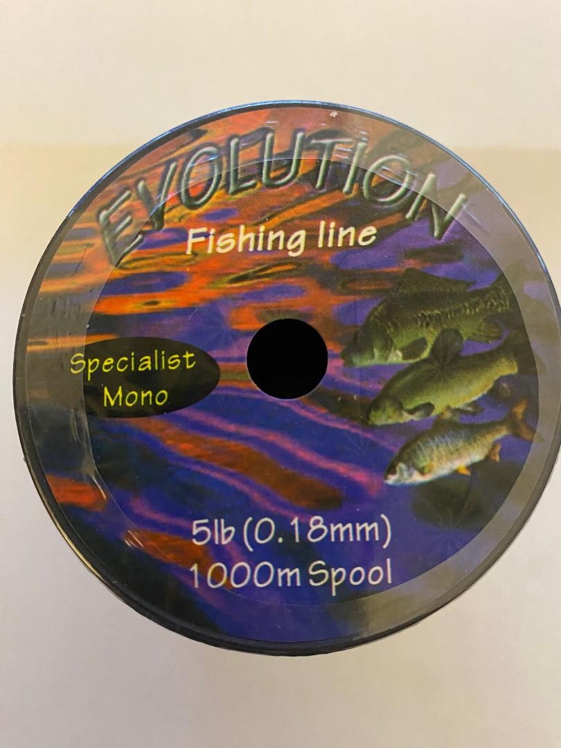 Box of Evolution 1000m Spools of 5lb 0.18 Line -5 Spools per box