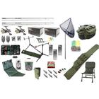 Carp Fishing Set Kit Rods Reels Chair Alarms Bait Tackle Tools