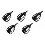 5 x Inline Method TRI Feeder - Carp Fishing Method Feeders 35Gra