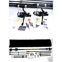 Carp Fishing Set 2 Rods Reels Rod Pod Alarms + Accessories Kit