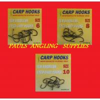 30 Assorted Carp Fishing Barbless Hooks Sizes 6,8,10