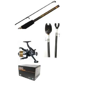 Carp Fishing Stalker Set / Kit Rod Reel Alarm Banksticks Rest St