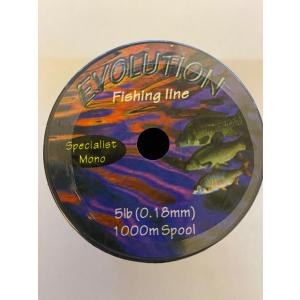 Box of Evolution 1000m Spools of 5lb 0.18 Line -5 Spools per box